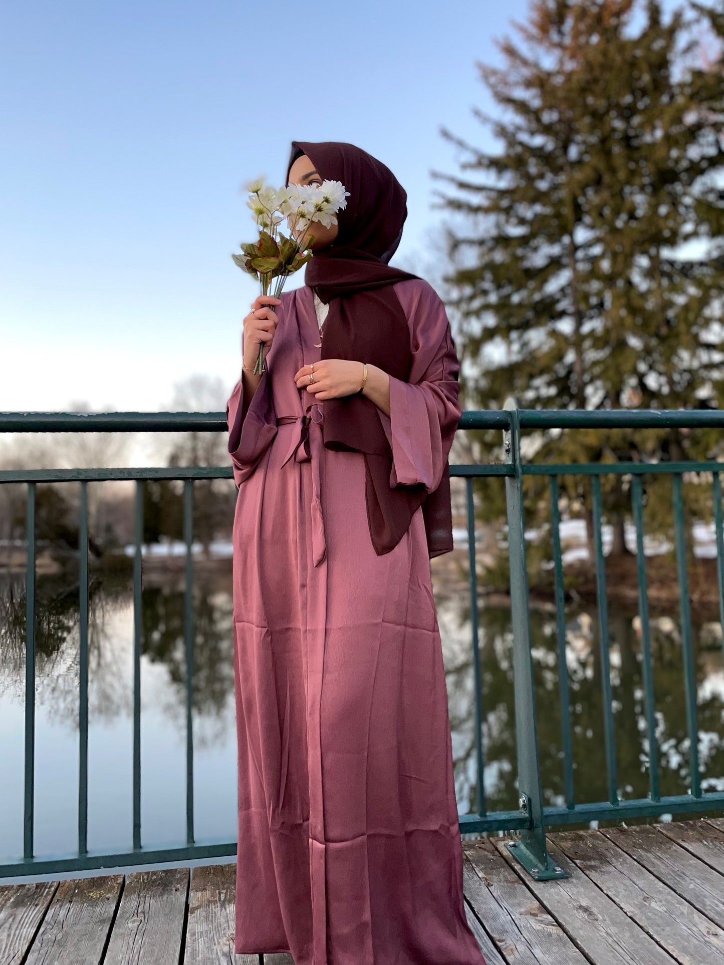 Moonlight Abaya - Plum