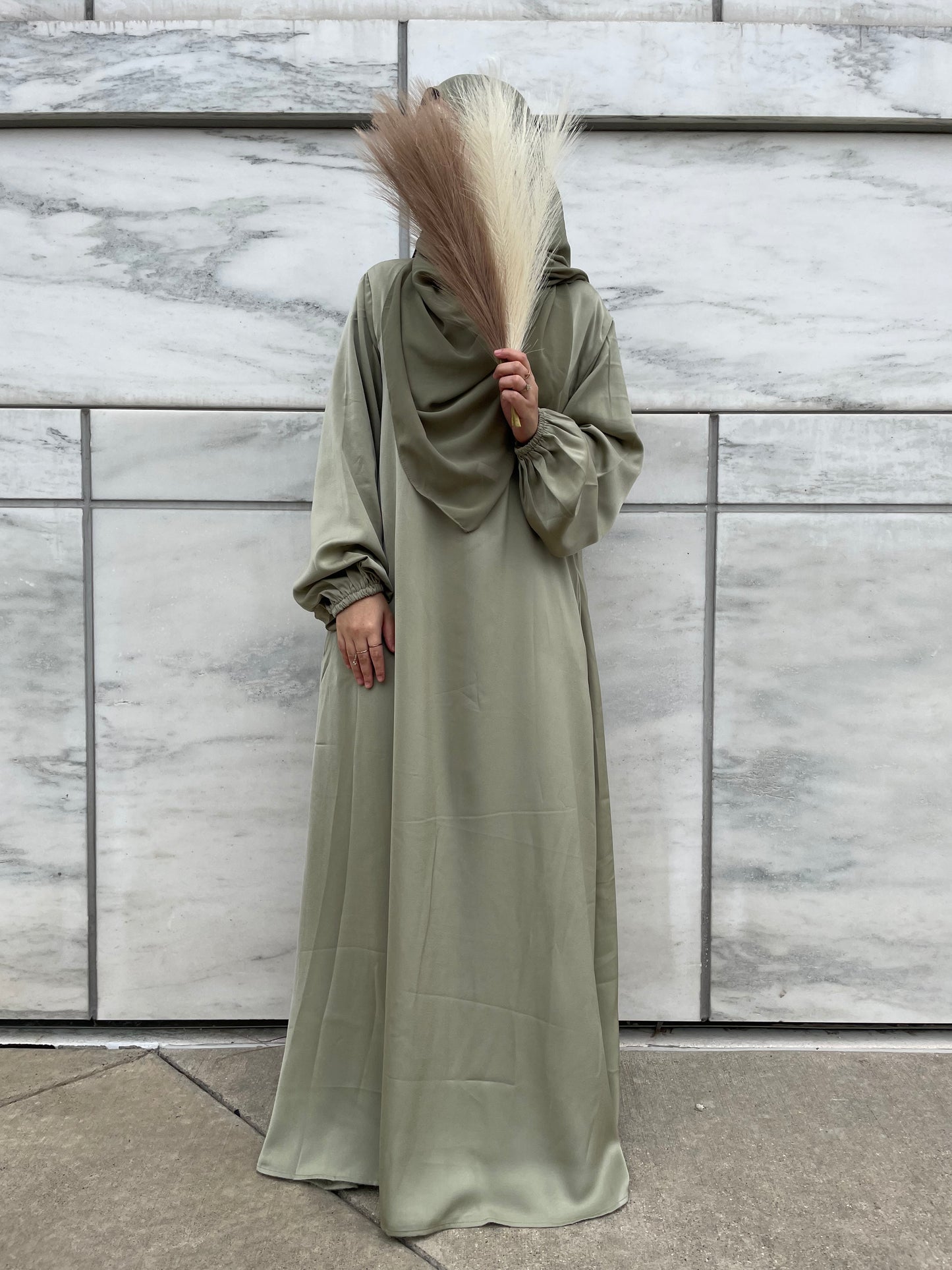 Nur Abaya - Sage Green