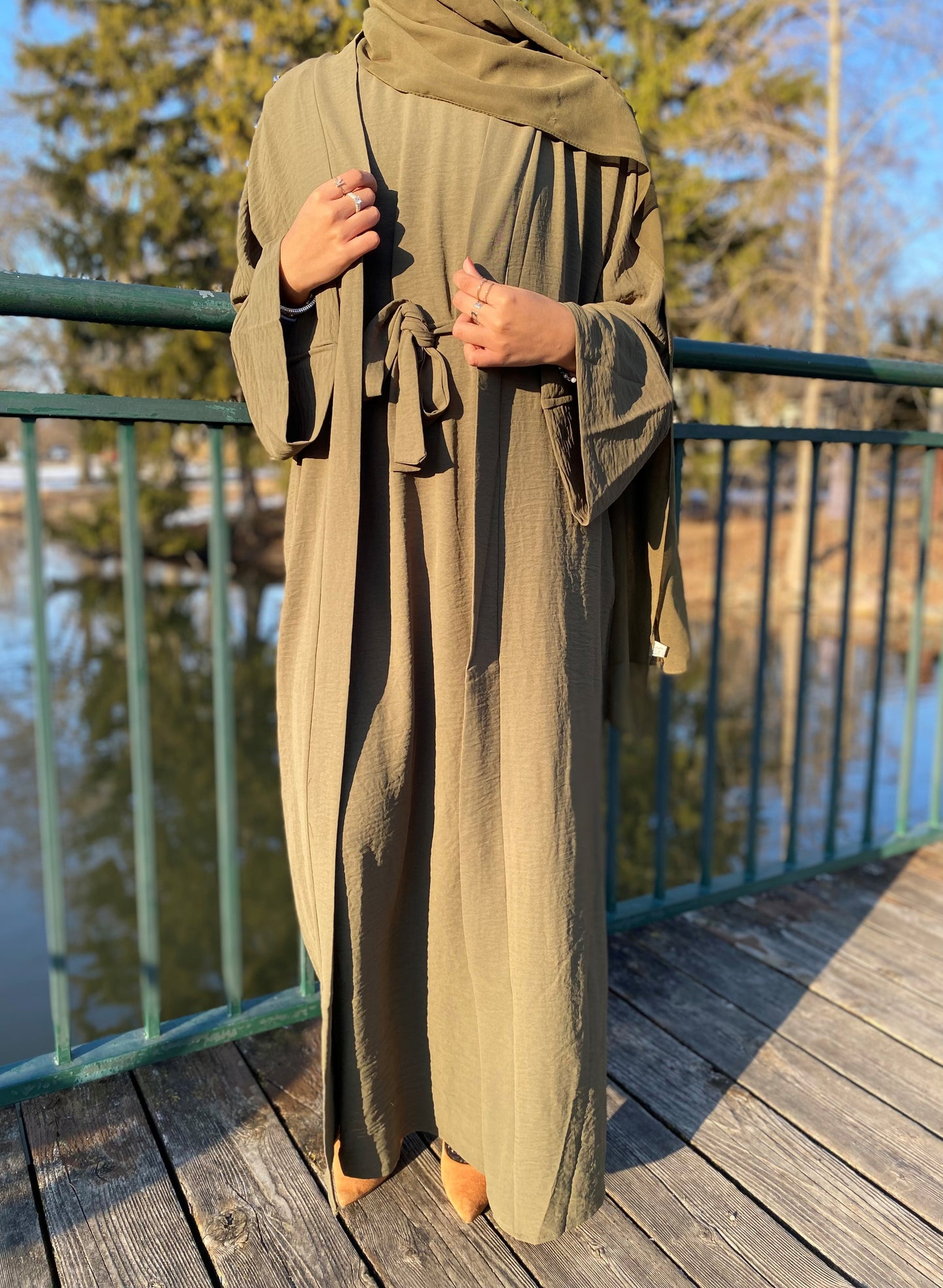Amani Abaya - Army Green
