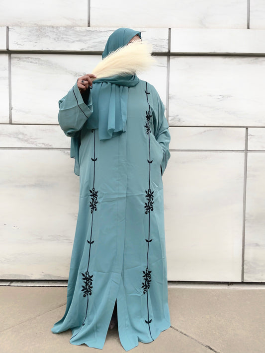 Layla Abaya - turquoise